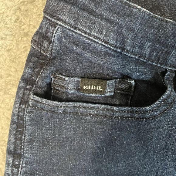 Kuhl Kontour Flex Jeans Size 6 Denim Straight Pants Dark Wash Stretch - Picture 4 of 16